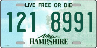 NH license plate 1218991
