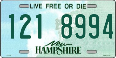 NH license plate 1218994