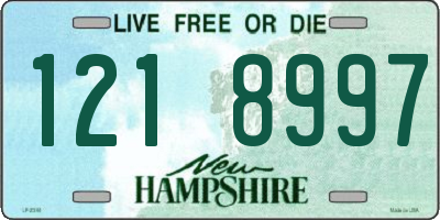 NH license plate 1218997