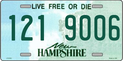 NH license plate 1219006