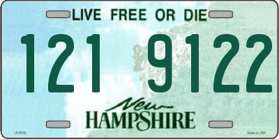 NH license plate 1219122