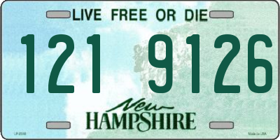 NH license plate 1219126