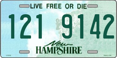 NH license plate 1219142