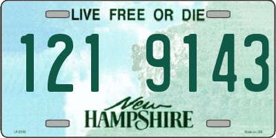 NH license plate 1219143