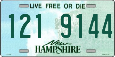 NH license plate 1219144