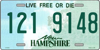 NH license plate 1219148