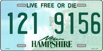 NH license plate 1219156