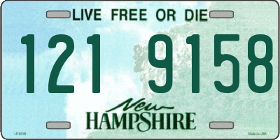 NH license plate 1219158