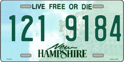 NH license plate 1219184