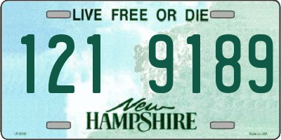 NH license plate 1219189