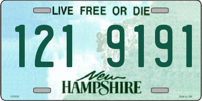 NH license plate 1219191