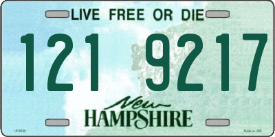 NH license plate 1219217