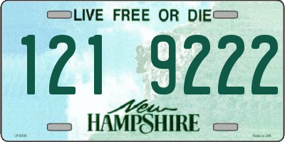 NH license plate 1219222