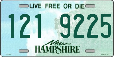 NH license plate 1219225