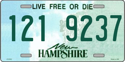 NH license plate 1219237