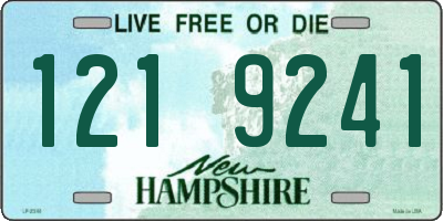 NH license plate 1219241