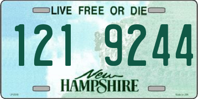 NH license plate 1219244