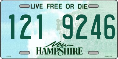 NH license plate 1219246