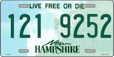 NH license plate 1219252