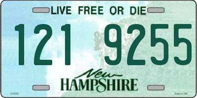 NH license plate 1219255