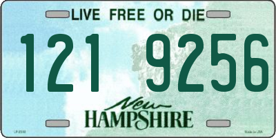 NH license plate 1219256