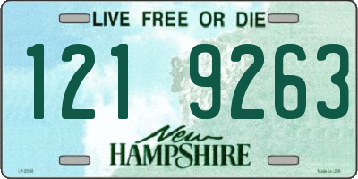 NH license plate 1219263