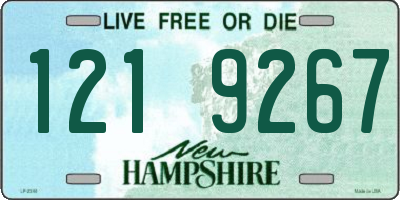 NH license plate 1219267