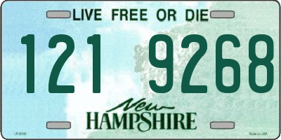 NH license plate 1219268