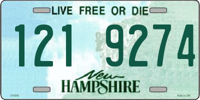 NH license plate 1219274