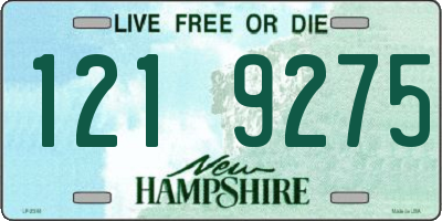 NH license plate 1219275