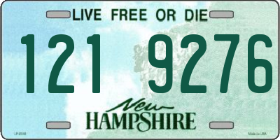 NH license plate 1219276