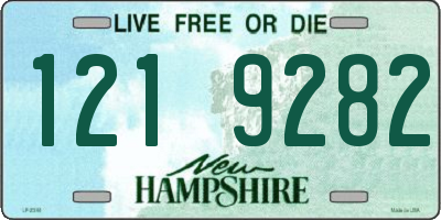 NH license plate 1219282