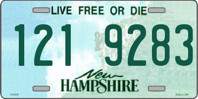 NH license plate 1219283