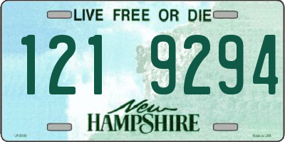 NH license plate 1219294