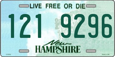 NH license plate 1219296