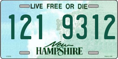 NH license plate 1219312