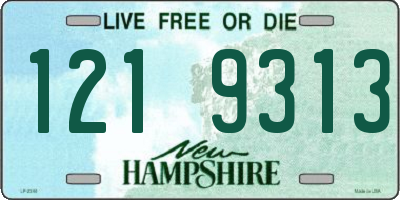 NH license plate 1219313