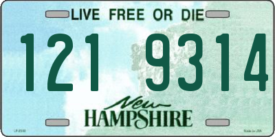NH license plate 1219314