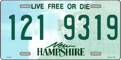 NH license plate 1219319