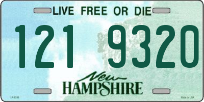 NH license plate 1219320
