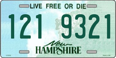 NH license plate 1219321