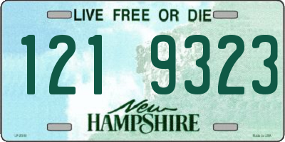 NH license plate 1219323