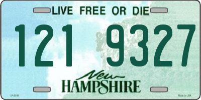 NH license plate 1219327