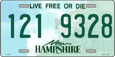 NH license plate 1219328