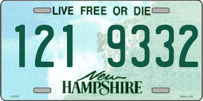NH license plate 1219332