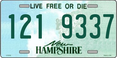 NH license plate 1219337