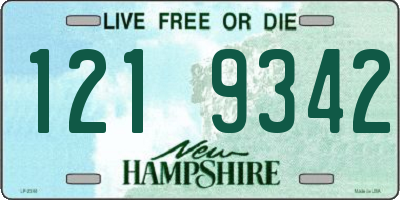 NH license plate 1219342