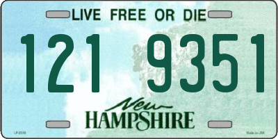 NH license plate 1219351