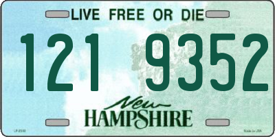 NH license plate 1219352