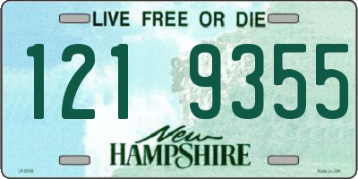 NH license plate 1219355